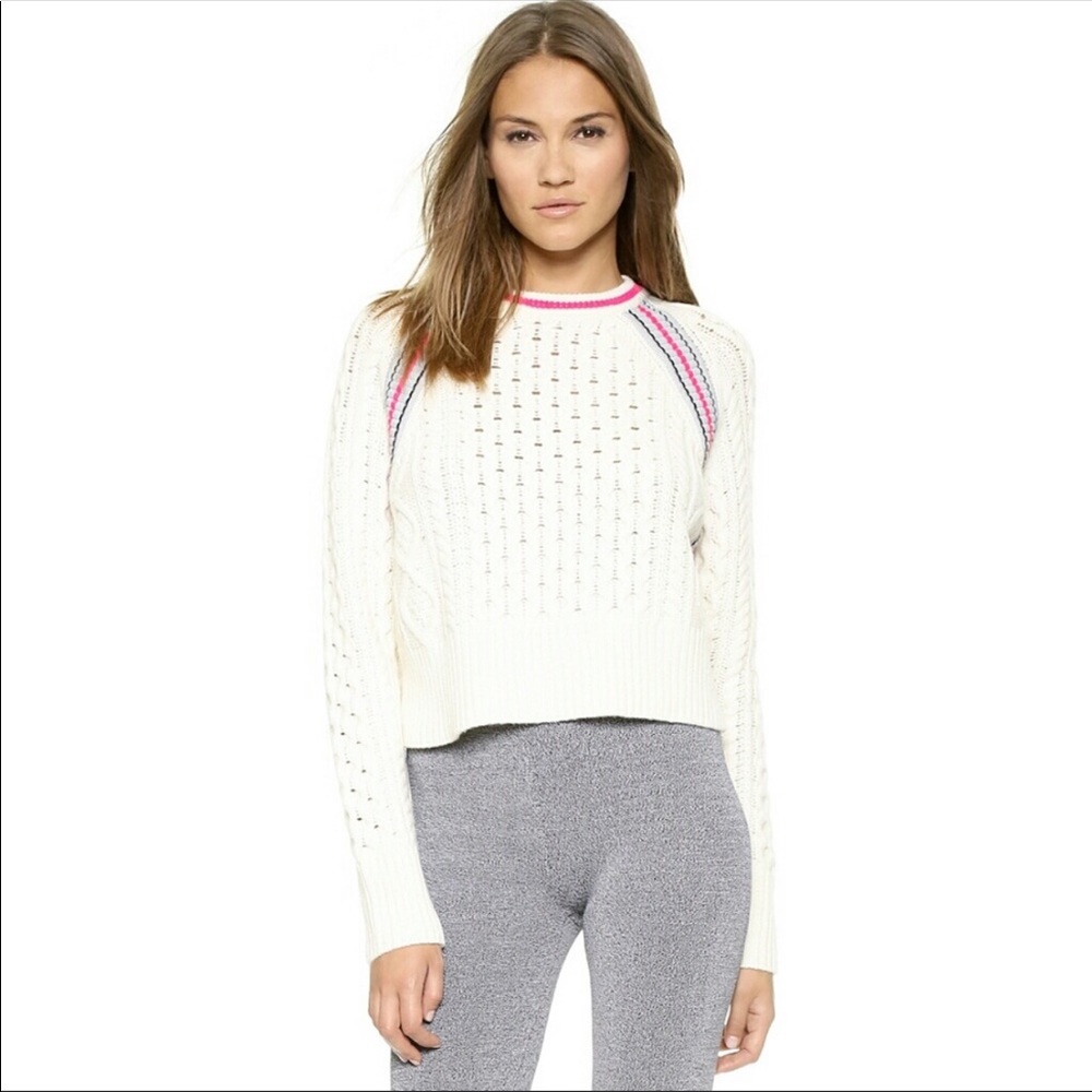 Alexander Wang Cable Knit Ivory Sweater XS